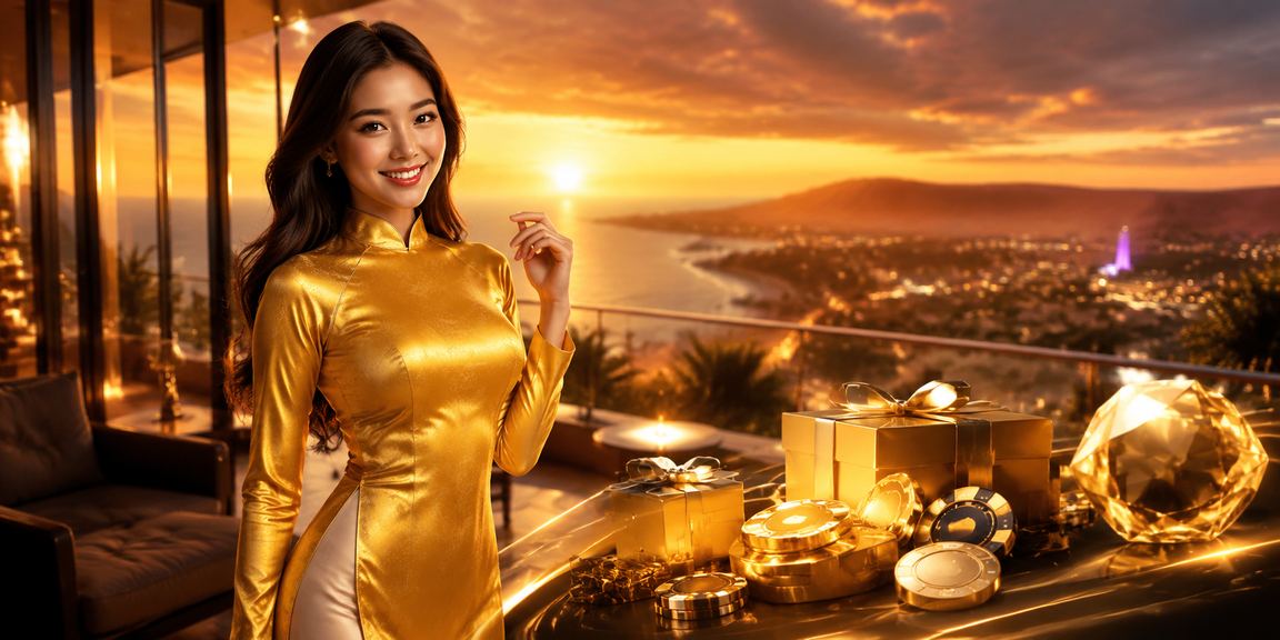 Phụ nữ áo dài tại Mũi Né tham gia xổ số trực tuyến trên điện thoại