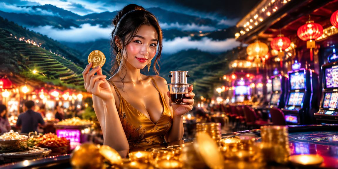 Cảnh Sapa mờ sương với cốc cà phê – thư giãn và giải trí cùng awing